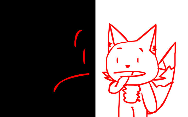 How Red looks like outside the black void