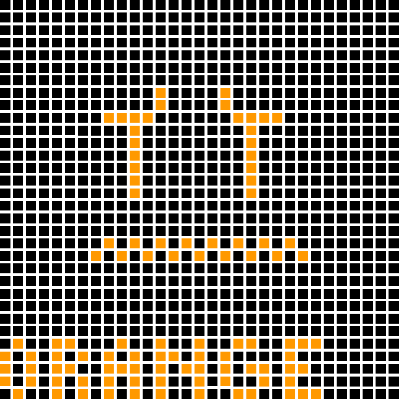 Orange, PIXELATE'D!!
